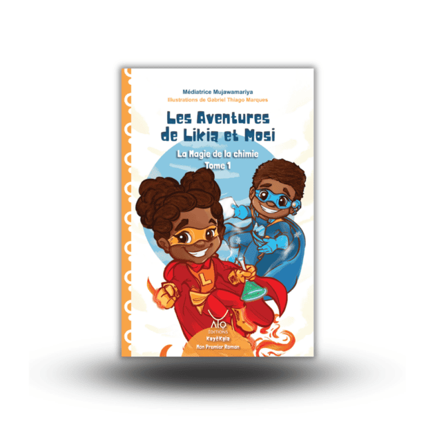 Couverture du livre "Les Aventures de Likita et Mosi" pour enfants.